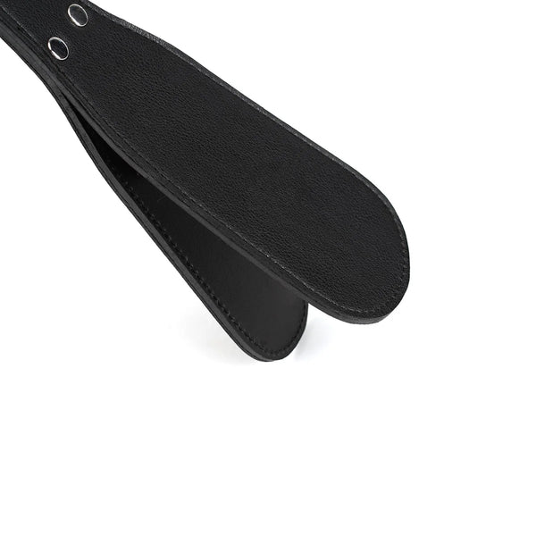 Black Bond Leather Split Spanking Paddle by Liebe Seele