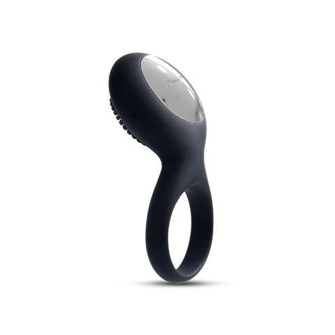 Tyler Vibrating Cock Ring Black by Svakom