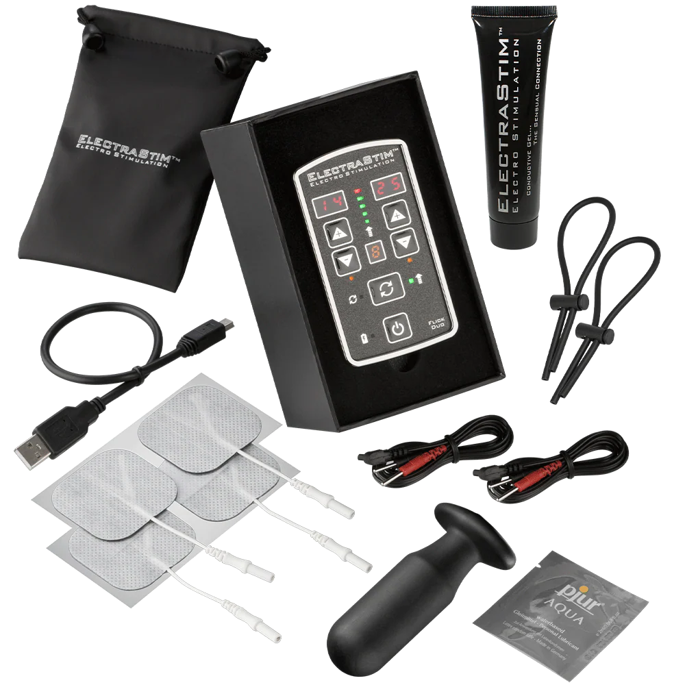 Flick Duo Dual Output Stimulator Multi-Pack - EM80-M by ElectraStim