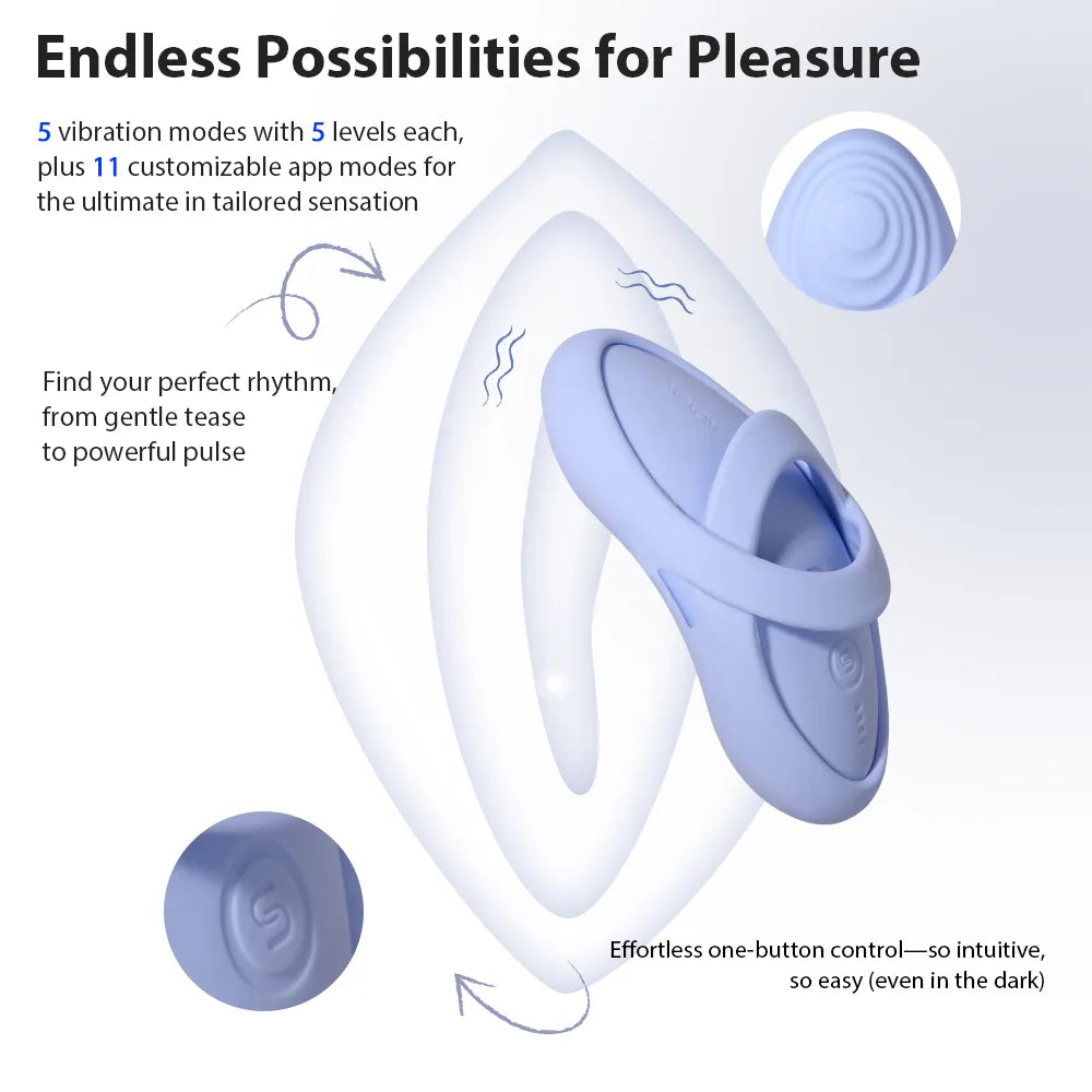 ECHO 2 App-controlled Flexible Finger Vibrator by svakom