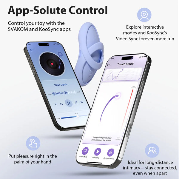 ECHO 2 App-controlled Flexible Finger Vibrator by svakom