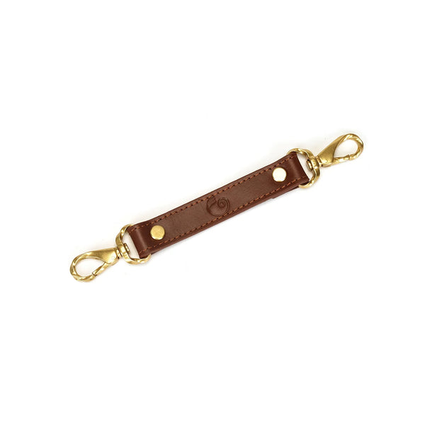 The Equestrian - Leather Wrist Cuffs with Gold Hardware