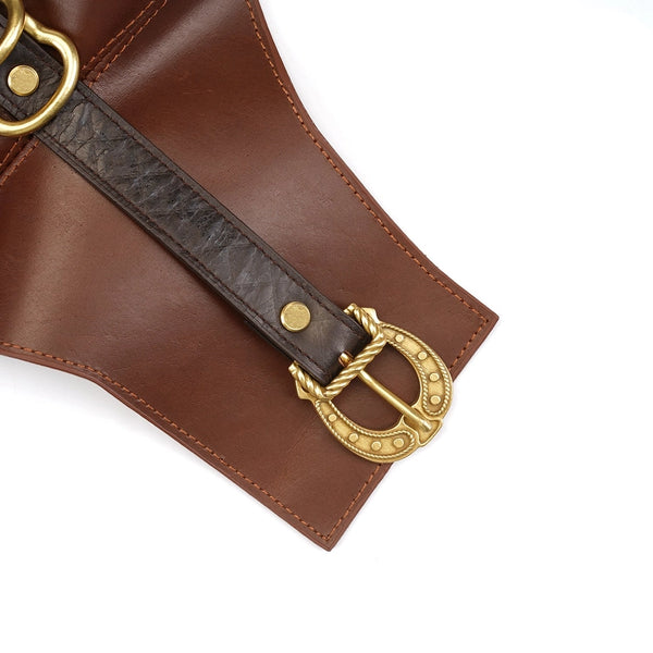 The Equestrian - Leather Bondage Waistbelt and Suspenders