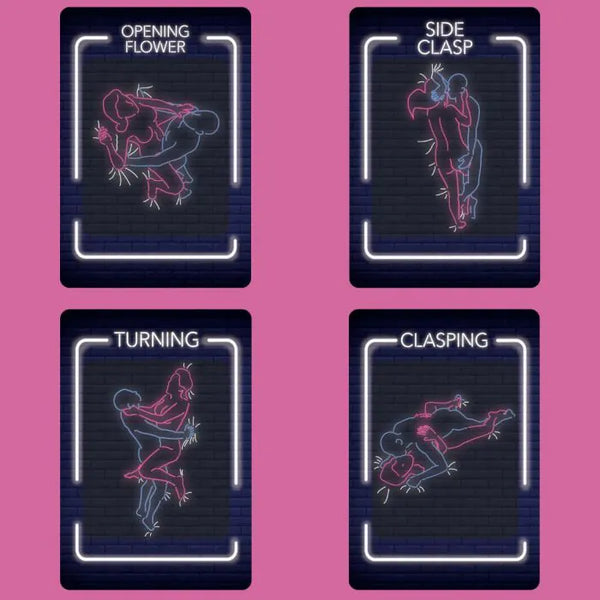 52 Kama Sutra Positions - Neon Cards