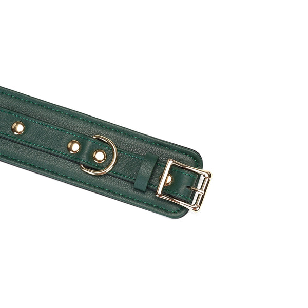 Mossy Chic Leather Ankle Cuffs by Liebe Seele