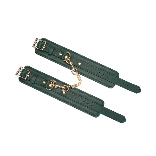 Mossy Chic Leather Ankle Cuffs by Liebe Seele