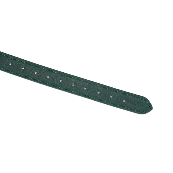 Mossy Chic Leather and Silicone Ball Gag by Liebe Seele