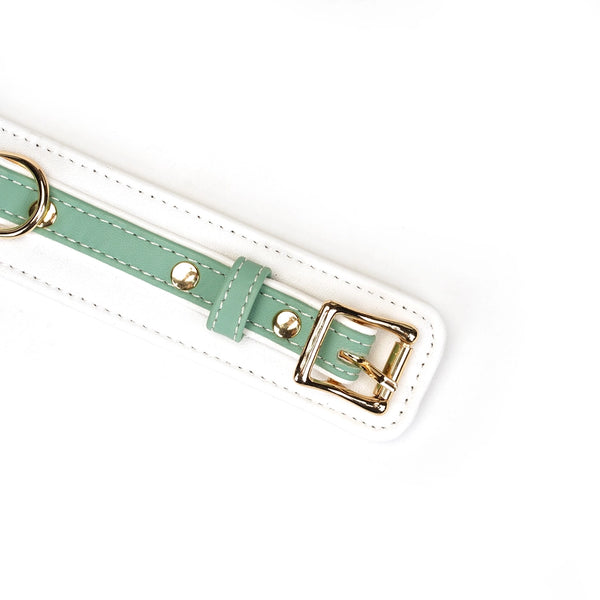Fairy Green or Pink Leather Collar and Leash by Liebe Seele.