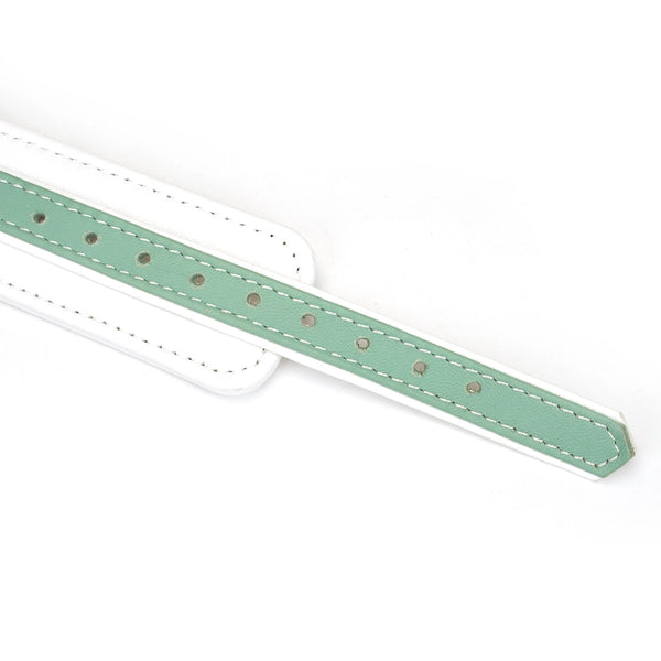 Fairy Green or Pink Leather Collar and Leash by Liebe Seele.