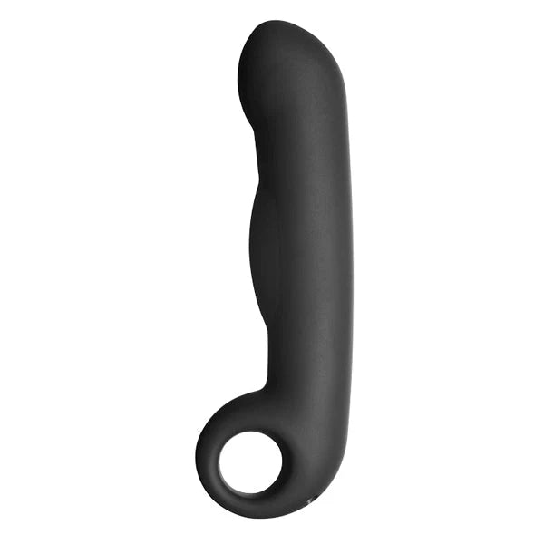 Silicone noir Ovid g-spot dildo by Electrastim