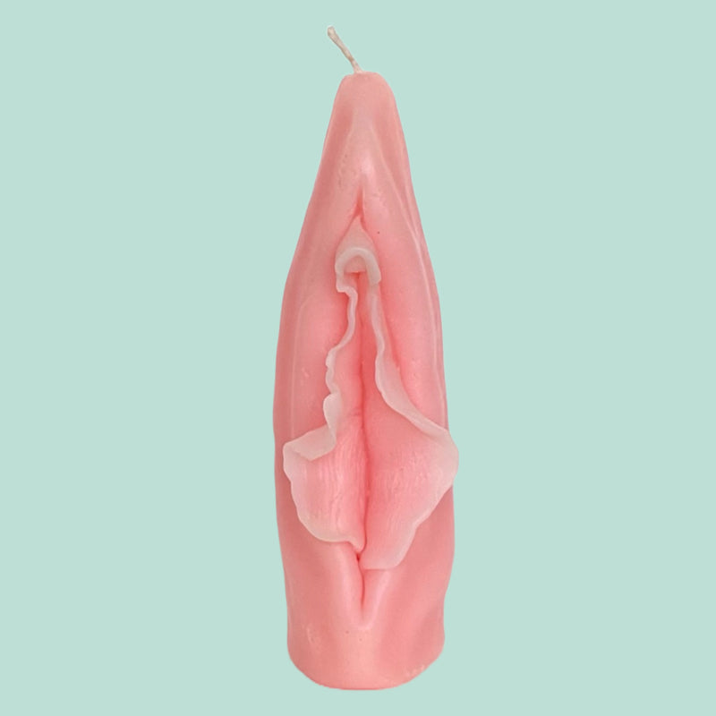 Handmade Pussy Candle Soft Pink