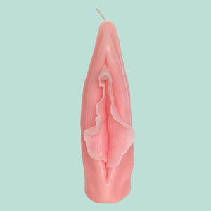 Handmade Pussy Candle Soft Pink