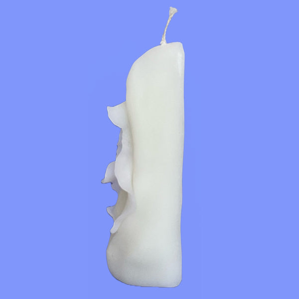 Handmade Pussy Candle White
