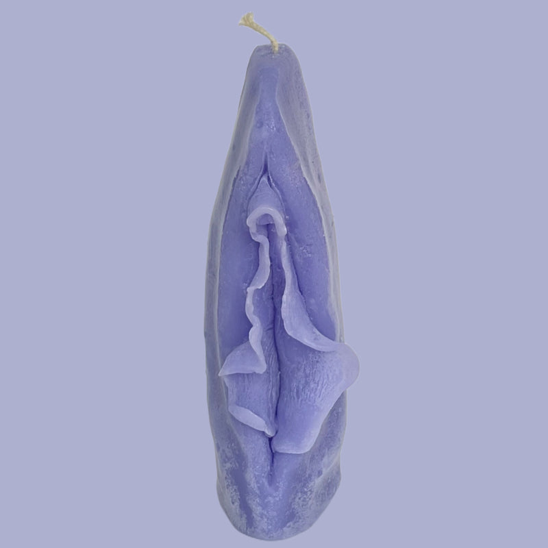 Handmade Pussy Candle Purple