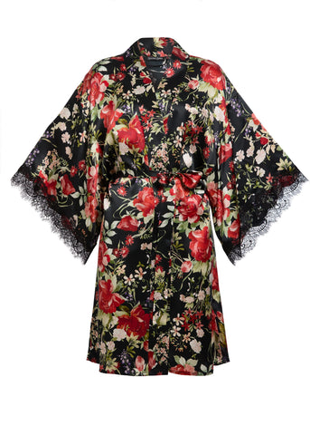 Pure Silk Kimono in Victorian Rose by Sainted Sisters