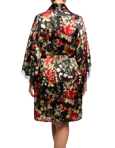 Pure Silk Kimono in Victorian Rose by Sainted Sisters