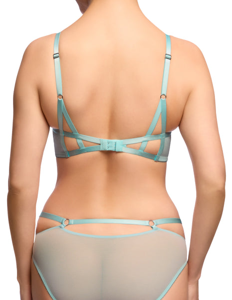 Last Few Sizes! Madame X Powder Blue Underwired Bra by Dita Von Teese?