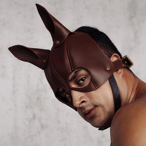 The Equestrian - Leather Bondage Mask