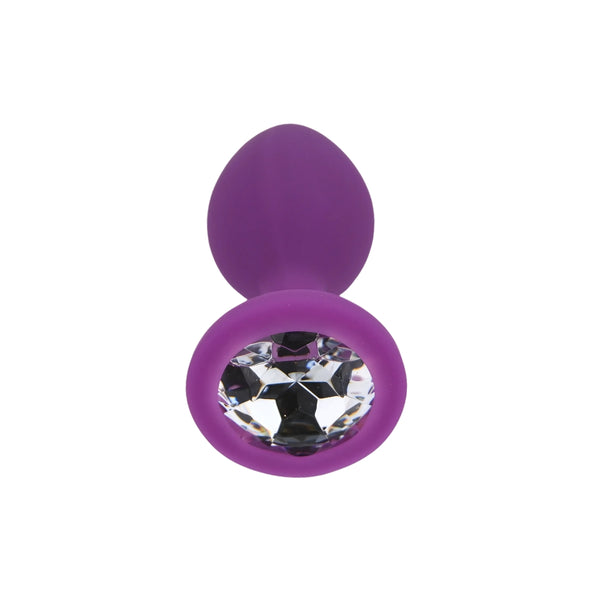 Jewelled Butt Plug (Metal/Silicone)