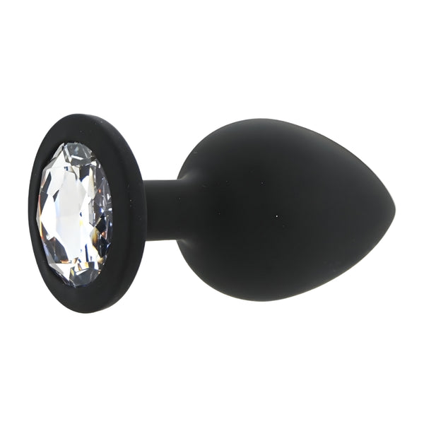 Jewelled Butt Plug (Metal/Silicone)