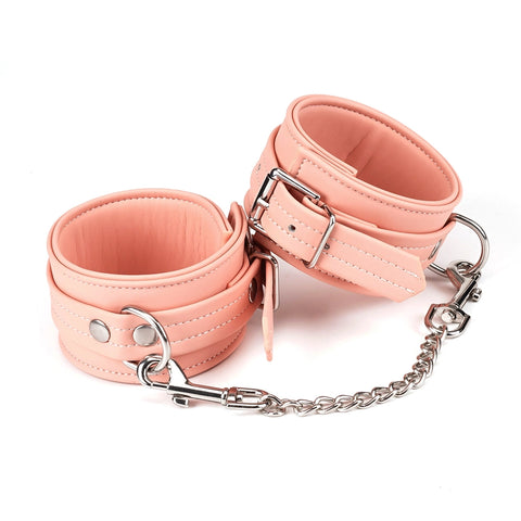 Organosilicon Ankle Cuffs by Liebe Seele Pink/Black