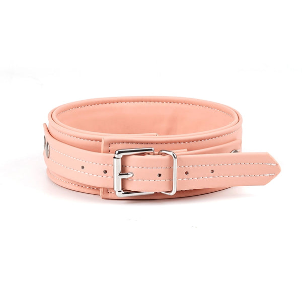 Organosilicon Collar with Leash by Liebe Seele Pink/Black