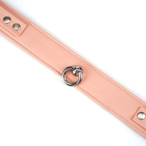 Organosilicon Collar with Leash by Liebe Seele Pink/Black