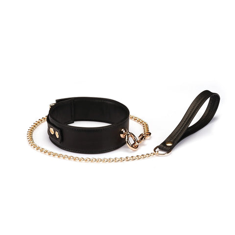 Organosilicon Collar with Leash by Liebe Seele Pink/Black