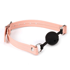Organosilicon Ball Gag by Liebe Seele Pink/Black