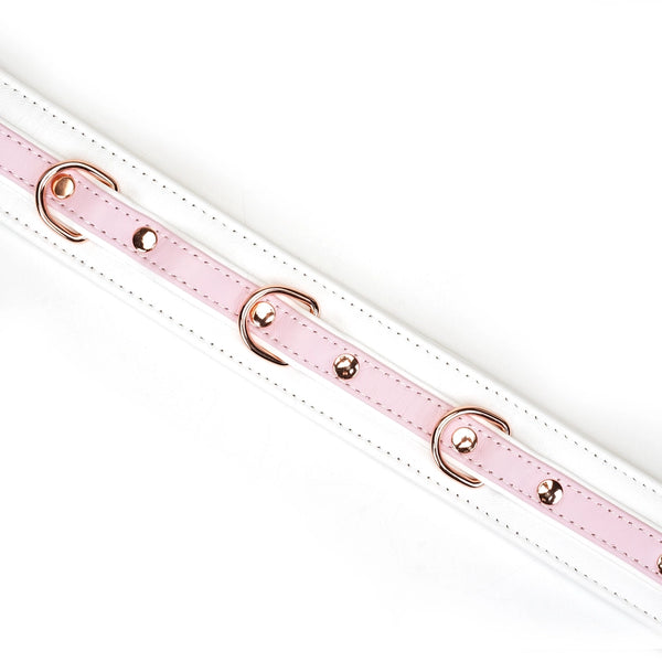 Fairy Green or Pink Leather Collar and Leash by Liebe Seele.