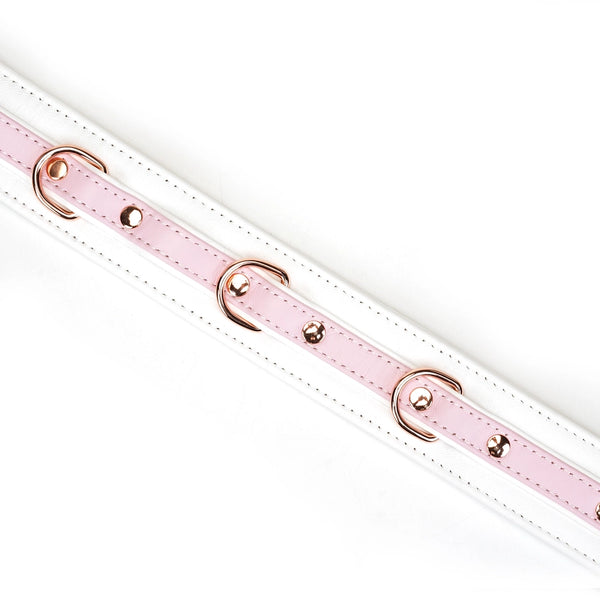 Goat Leather Collar and Leash by Liebe Seele. Choice of 2 colours