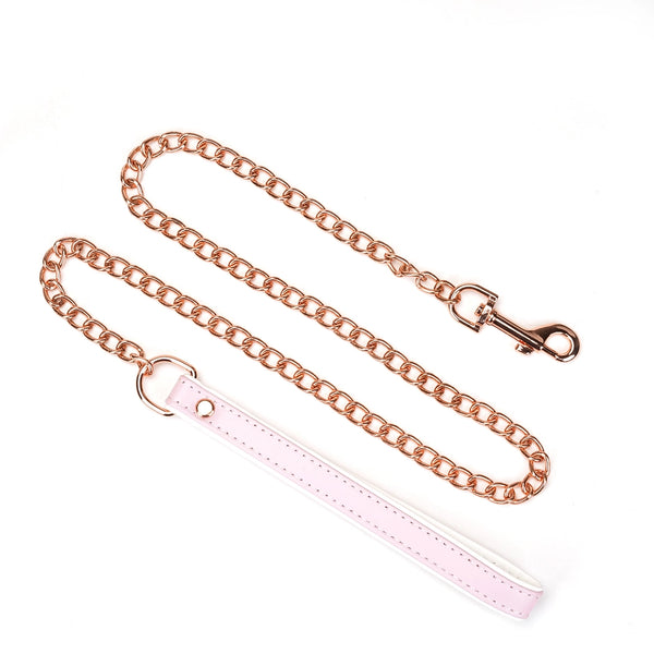 Fairy Green or Pink Leather Collar and Leash by Liebe Seele.
