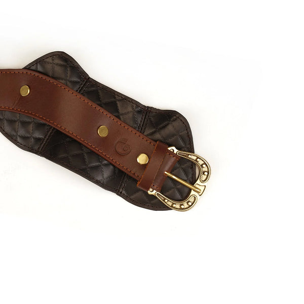 The Equestrian - Leather Posture Control Collar and Leash