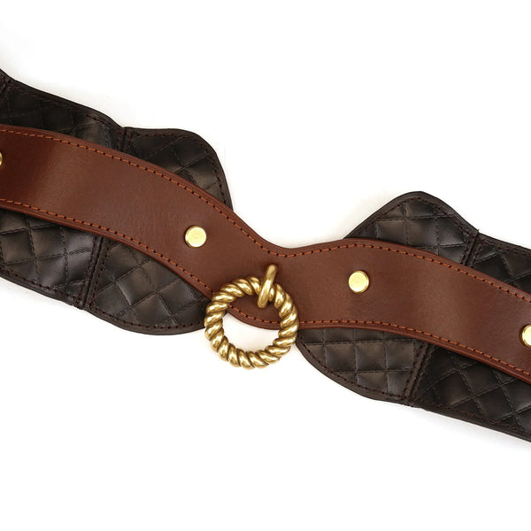 The Equestrian - Leather Posture Control Collar and Leash