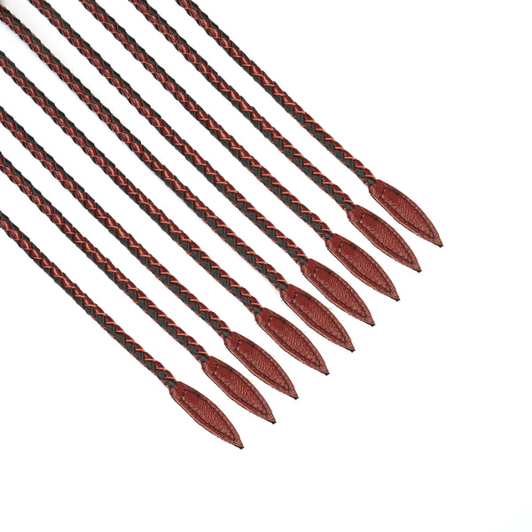 Red Wine Luxury Leather Cat O' Nine Tails by Liebe Seele