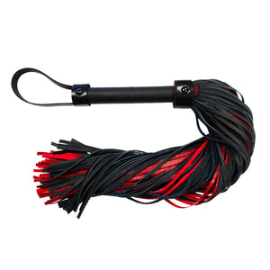 Black and Red Leather Flogger