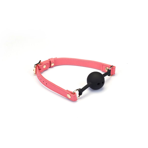 Italian Leather Breathable Ball Gag by Liebe Seele