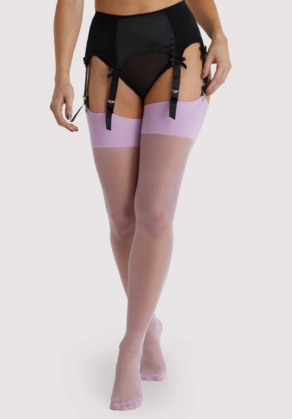 Playful Promises Lilac Seamed Stocking