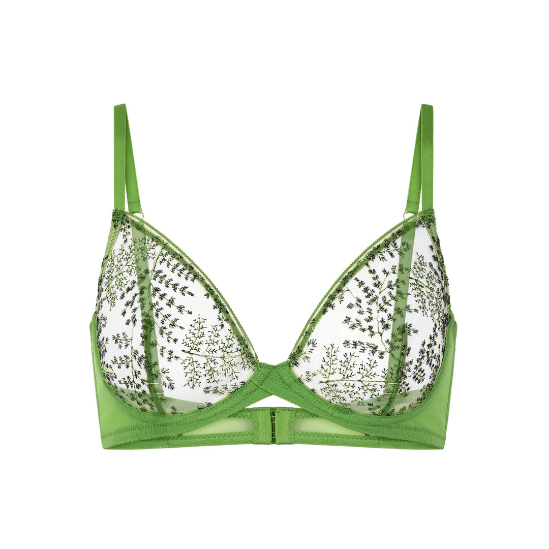 Breeze in Apple Green Underwire Bra by HUIT