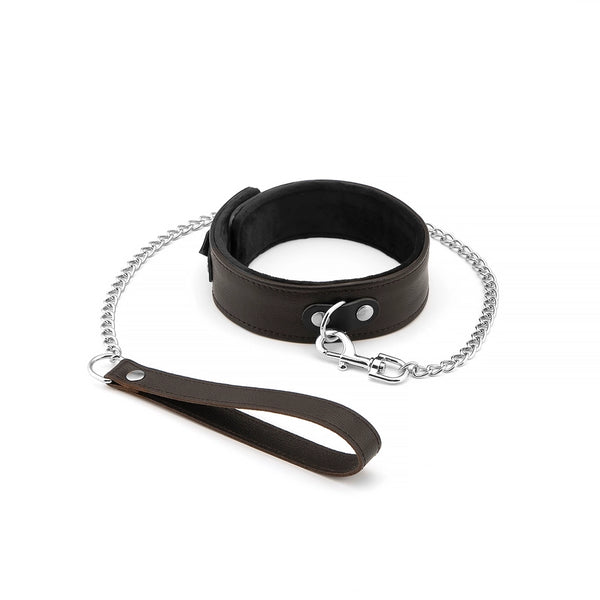 Wild Gent Brown Leather Collar and Leash by Liebe Seele