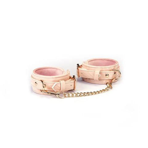Boudoir Amor Vegan Ankle Cuffs Pink/Black