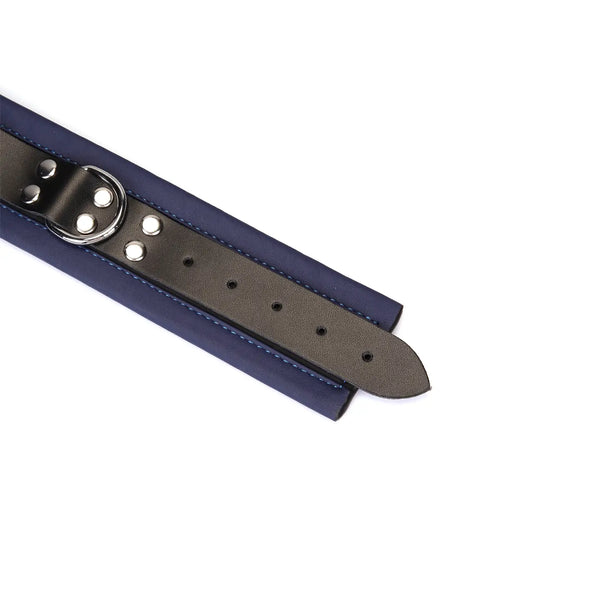 Cerulean Dominio Blue Leather Handcuffs by Liebe Seele