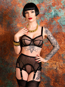 Sandra - Sheer Suspender by What Katie Did