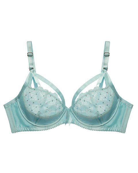 Last Size! Madame X Powder Blue Underwired Bra by Dita Von Teese?