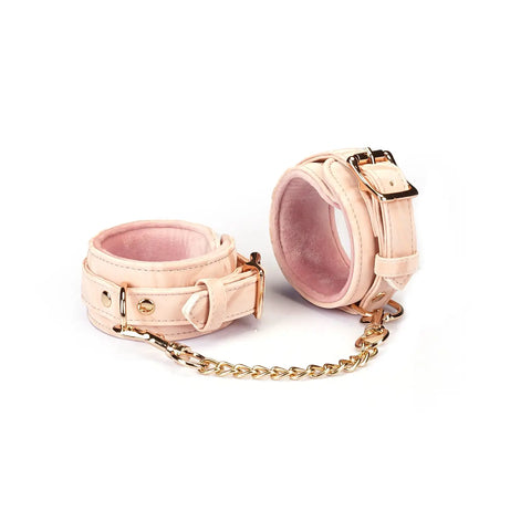 Boudoir Amor Vegan Wrist Cuffs Pink/Black