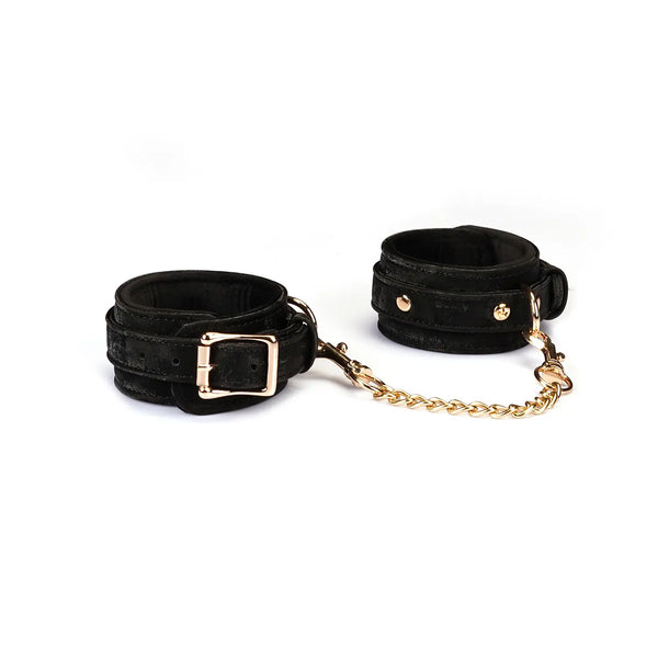 Boudoir Amor Vegan Wrist Cuffs Pink/Black