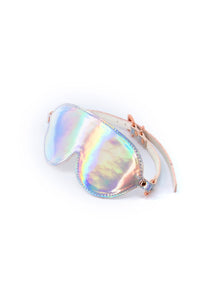 Silver Rainbow Holographic Bondage Blindfold