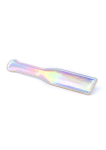 Silver Rainbow Holographic Bondage Paddle