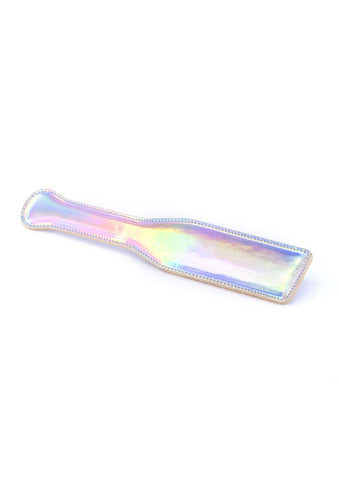 Silver Rainbow Holographic Bondage Paddle