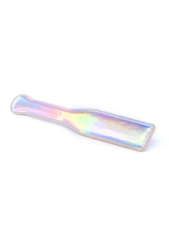 Silver Rainbow Holographic Bondage Paddle
